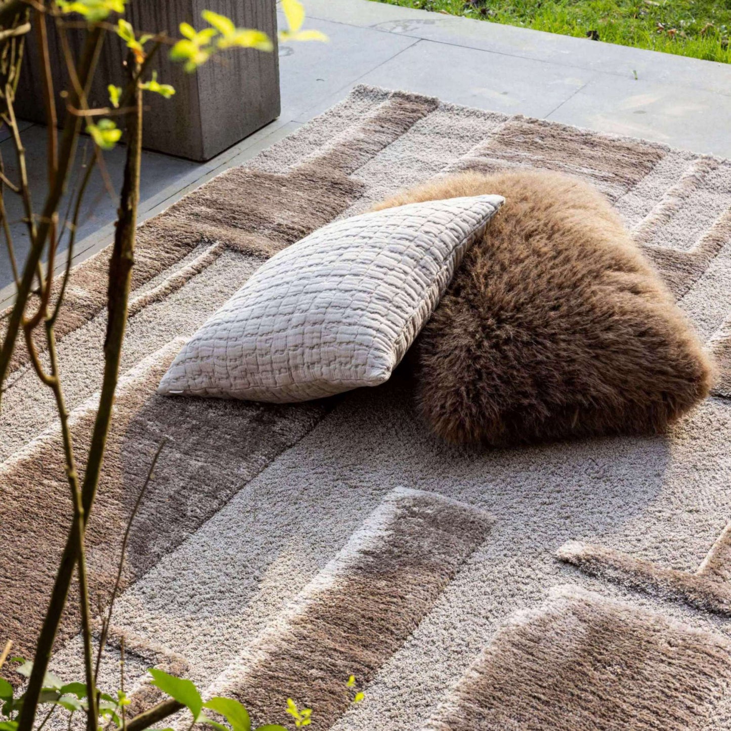 Bétani coussin uni Acajou 40 x 65