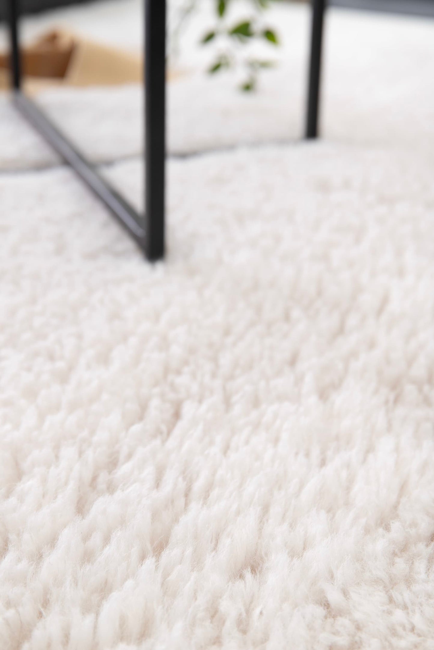 Tapis Billy Ivoire 120 x 160 x 5 cm