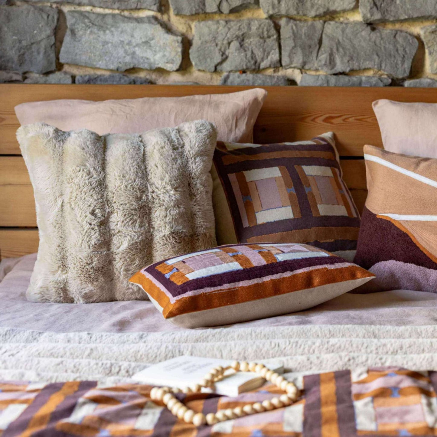 Astrid coussin uni Naturel 45 x 45