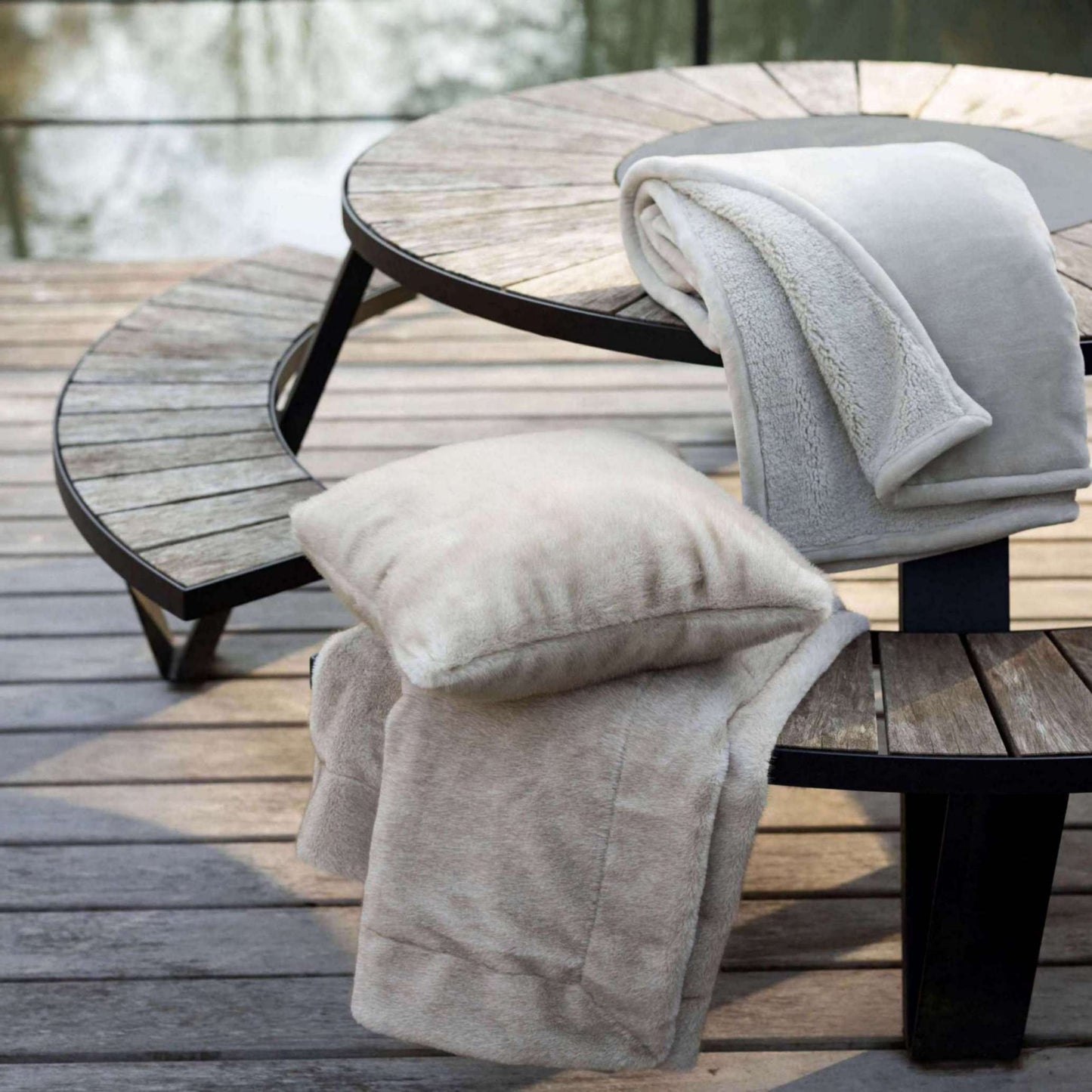 Coussin Liwen Naturel 45 x 45