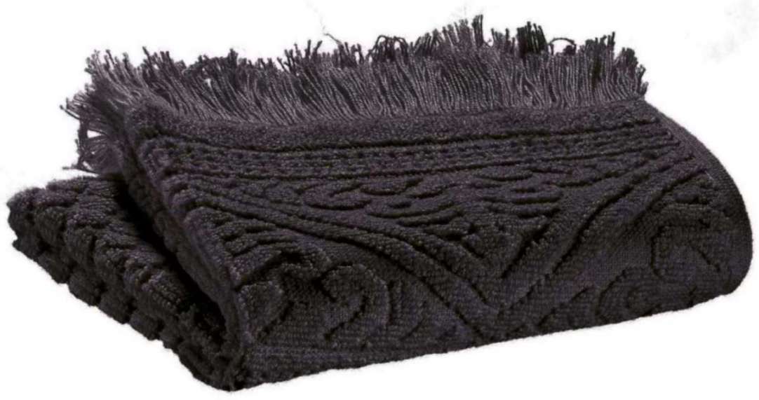 Serviette invité Zoé Carbone 30 X 50