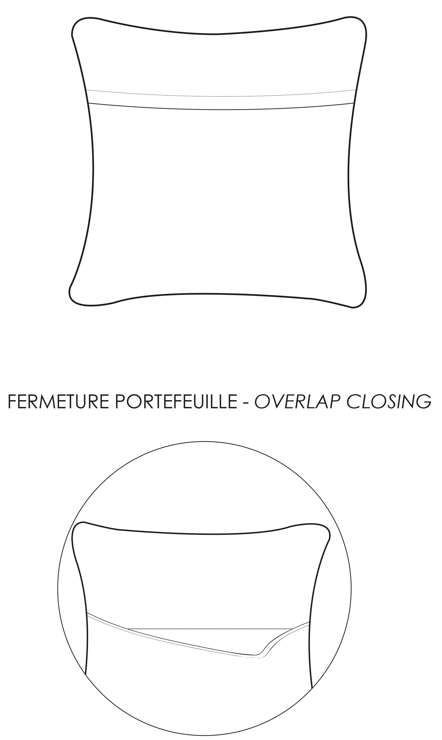 Coussin uni Maia Orage 30 x 50