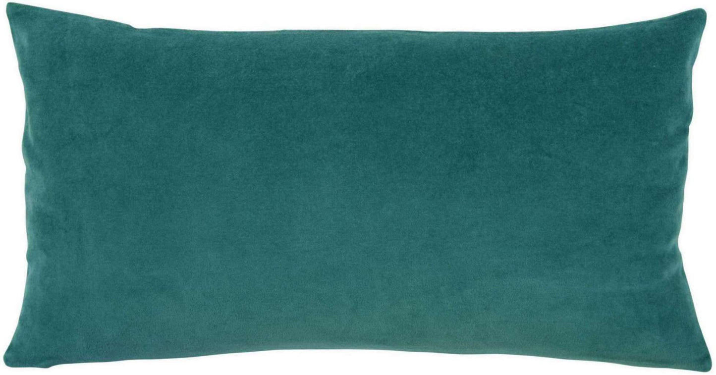 Coussin uni Elise Vert de gris 30 X 50