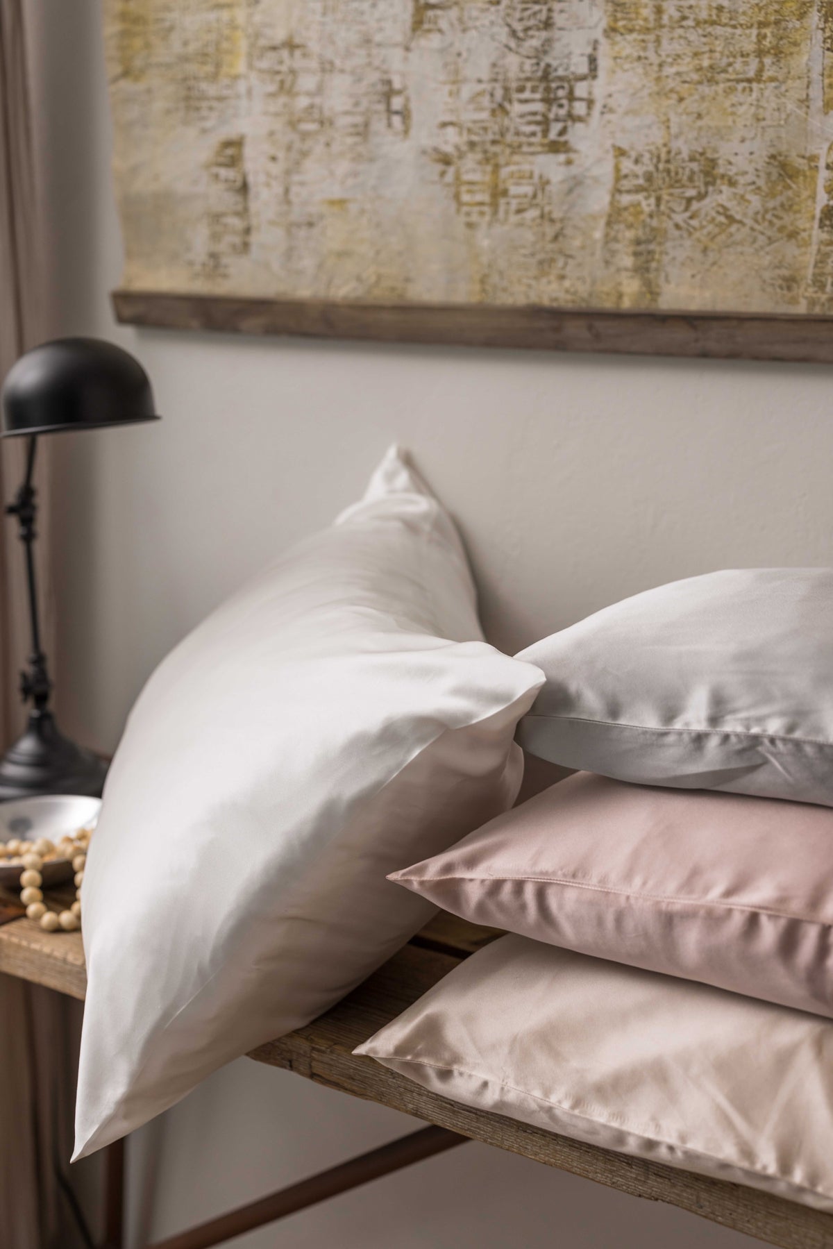 Taie d'oreiller ASHLEY Neige 50 x 75