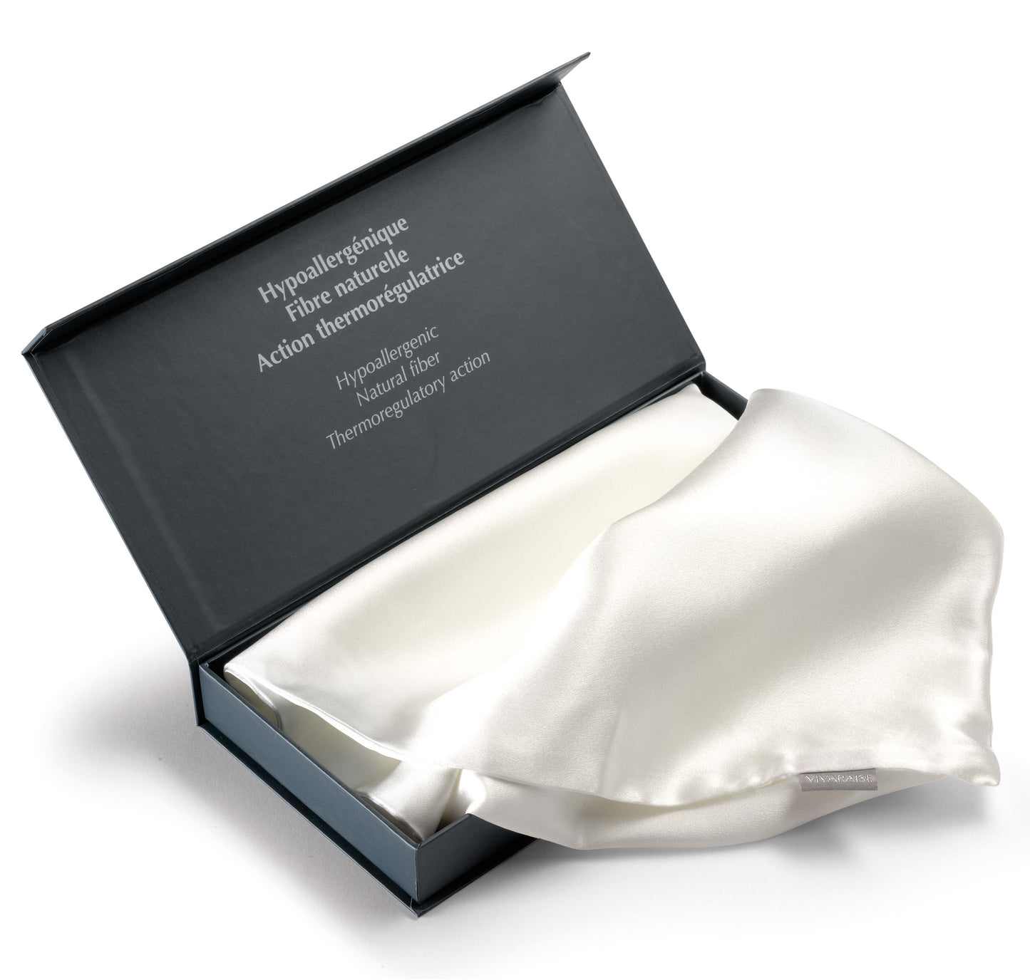 Taie d'oreiller ASHLEY Neige 65 x 65