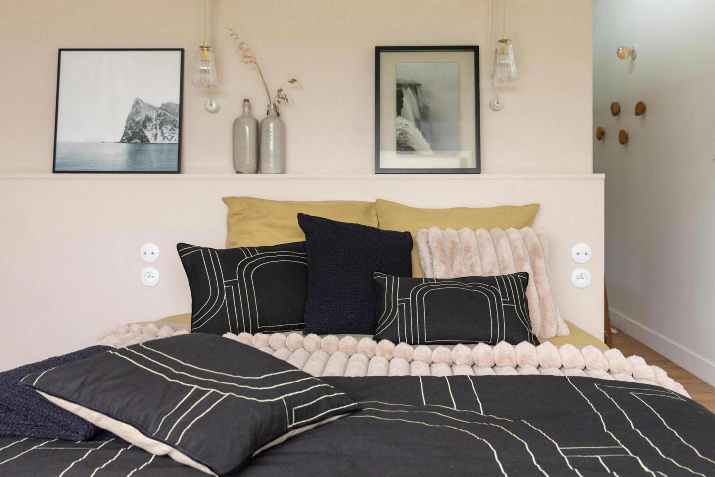 Alice coussin uni Lin 45 X 45