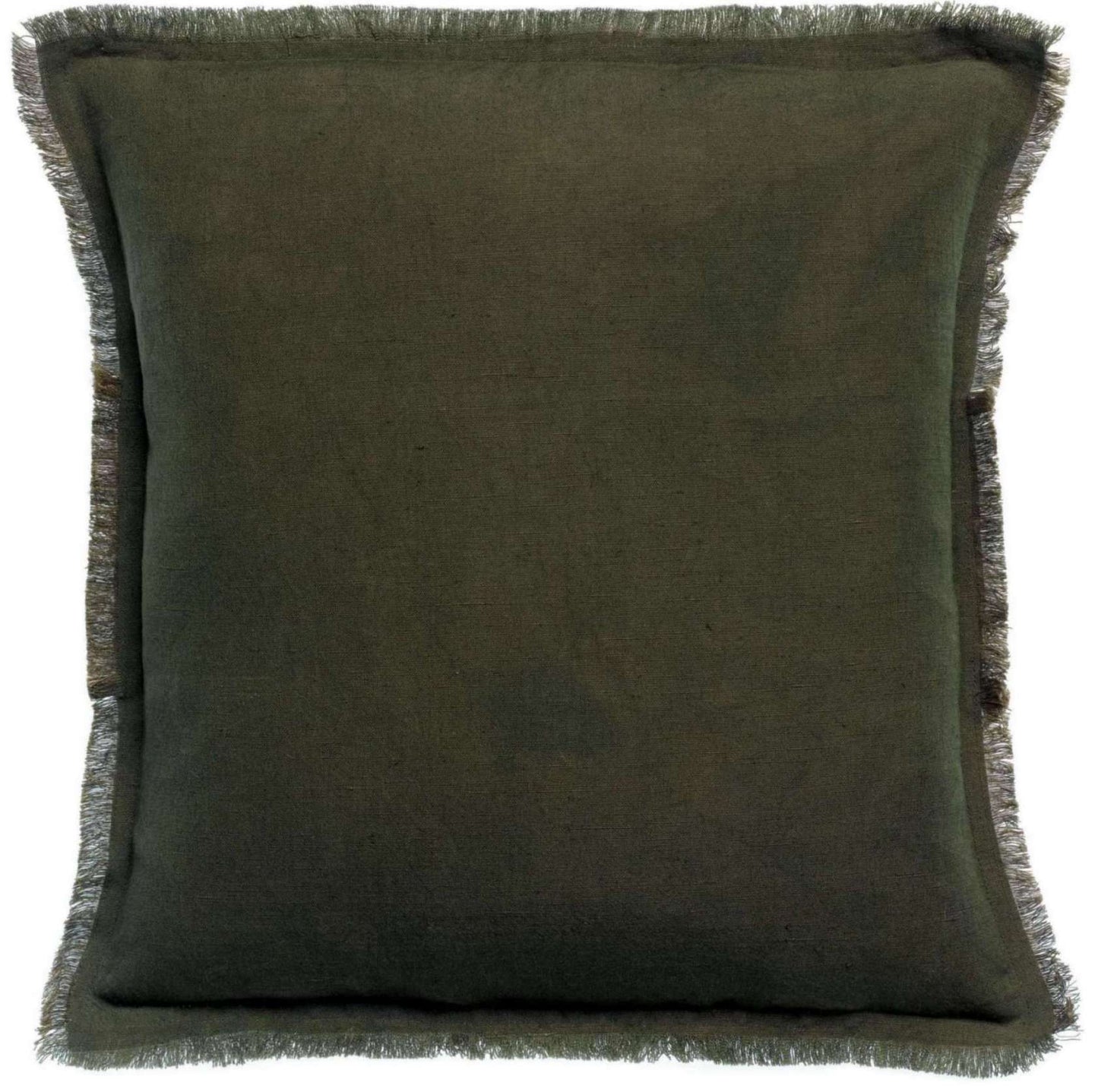 Coussin uni Laly Olive 45 X 45