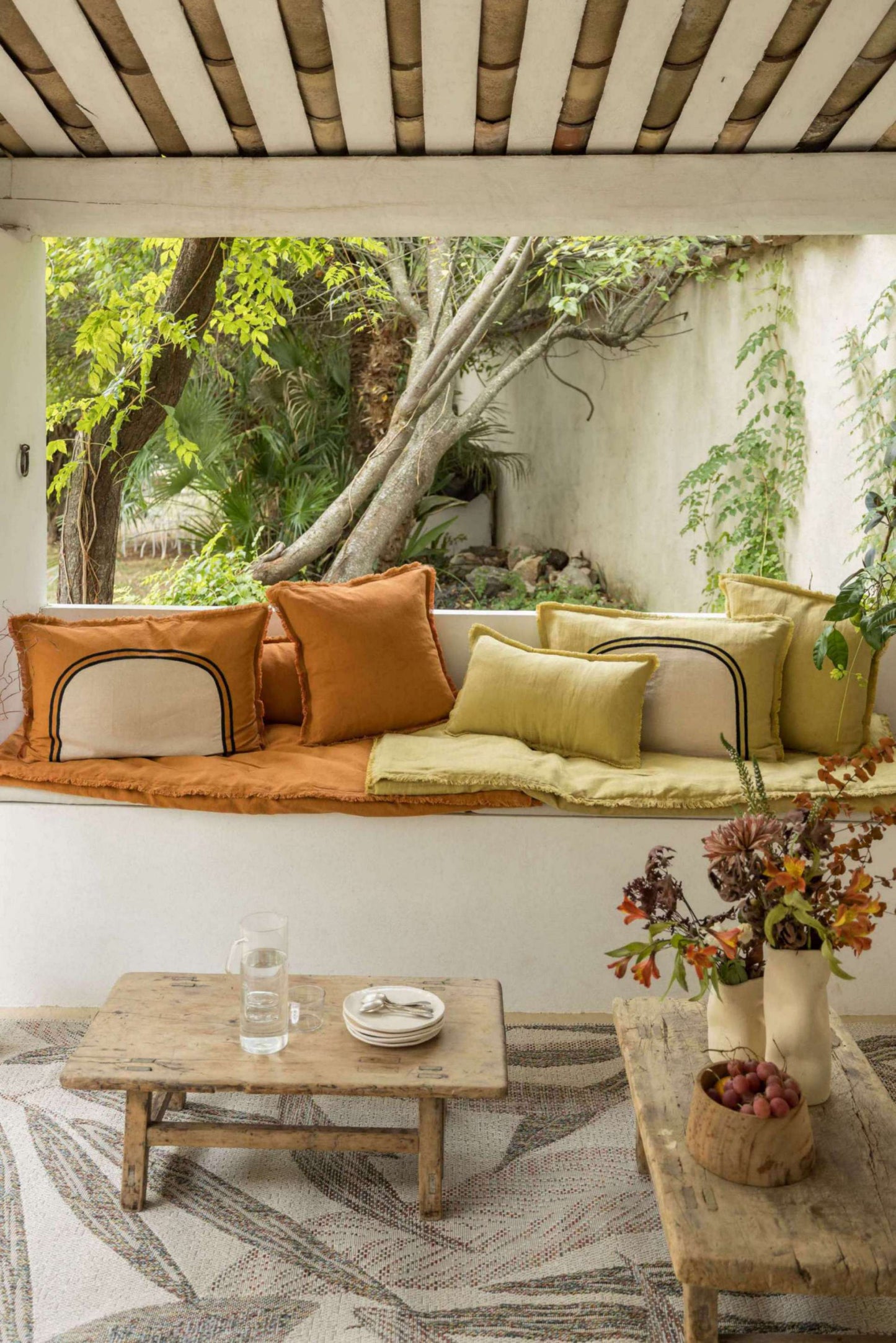 Coussin uni Laly Cuivre 45 x 45