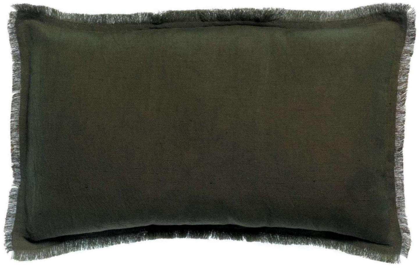 Coussin uni Laly Olive 30 X 50