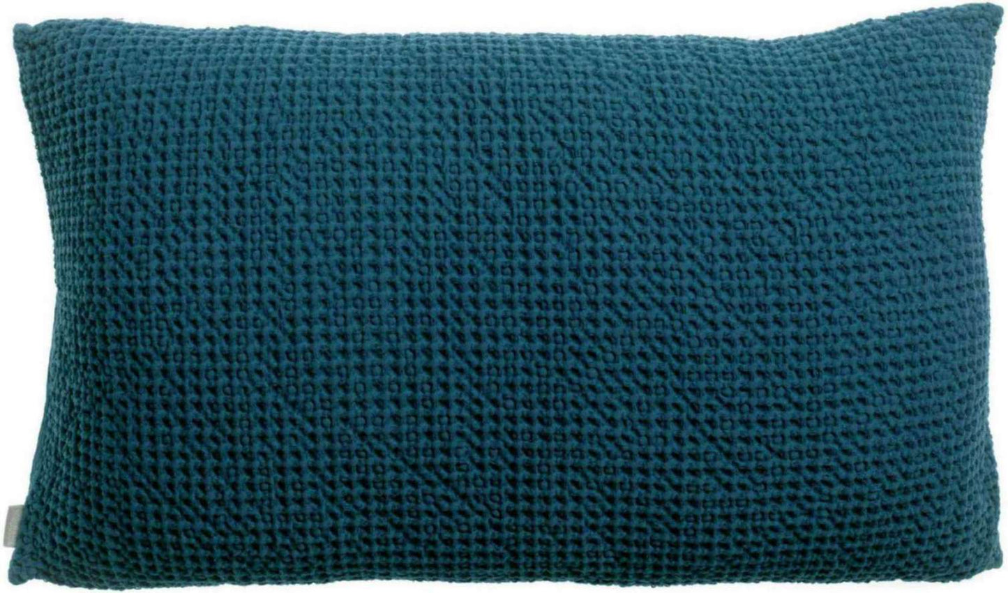 Coussin uni Maia Indigo 30 x 50