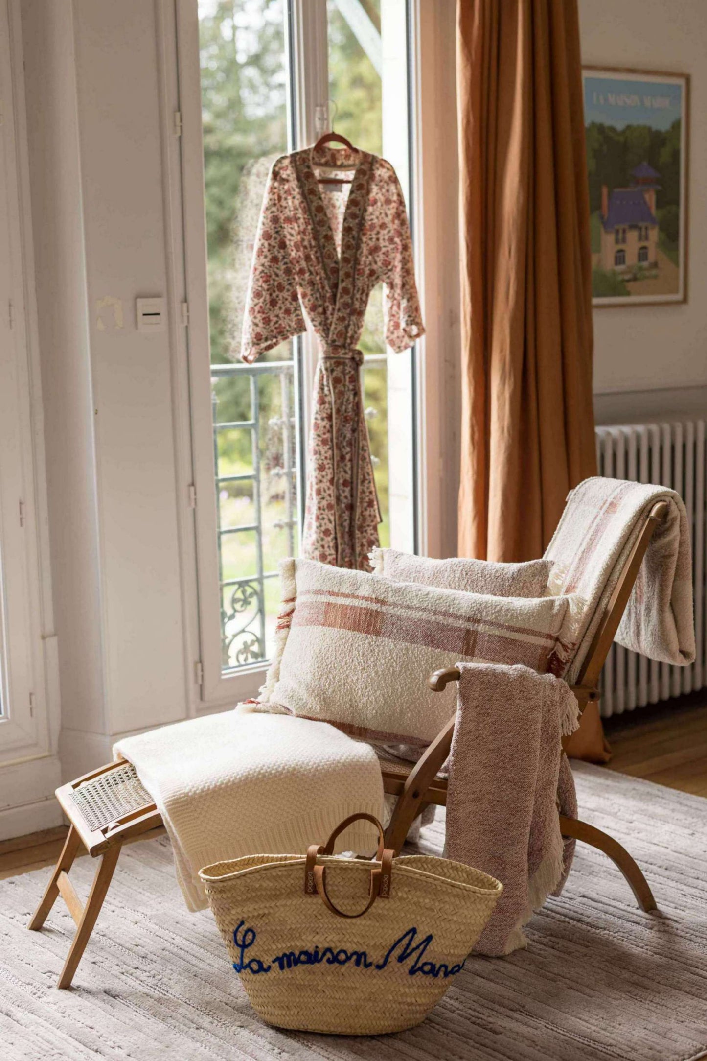 Coussin chiné Jane Sienne 30 x 50