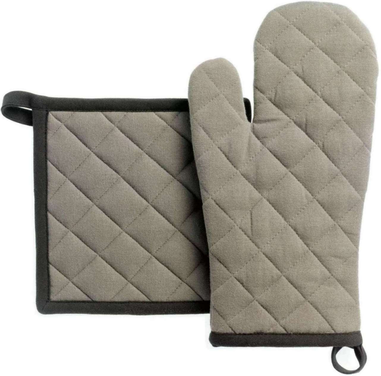 Lot gant de cuisine/manique Grace Ombre 15 x 32