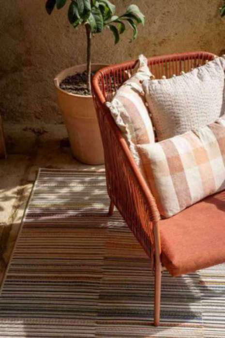 Coussin imprimé Kate Terracotta 45 x 45