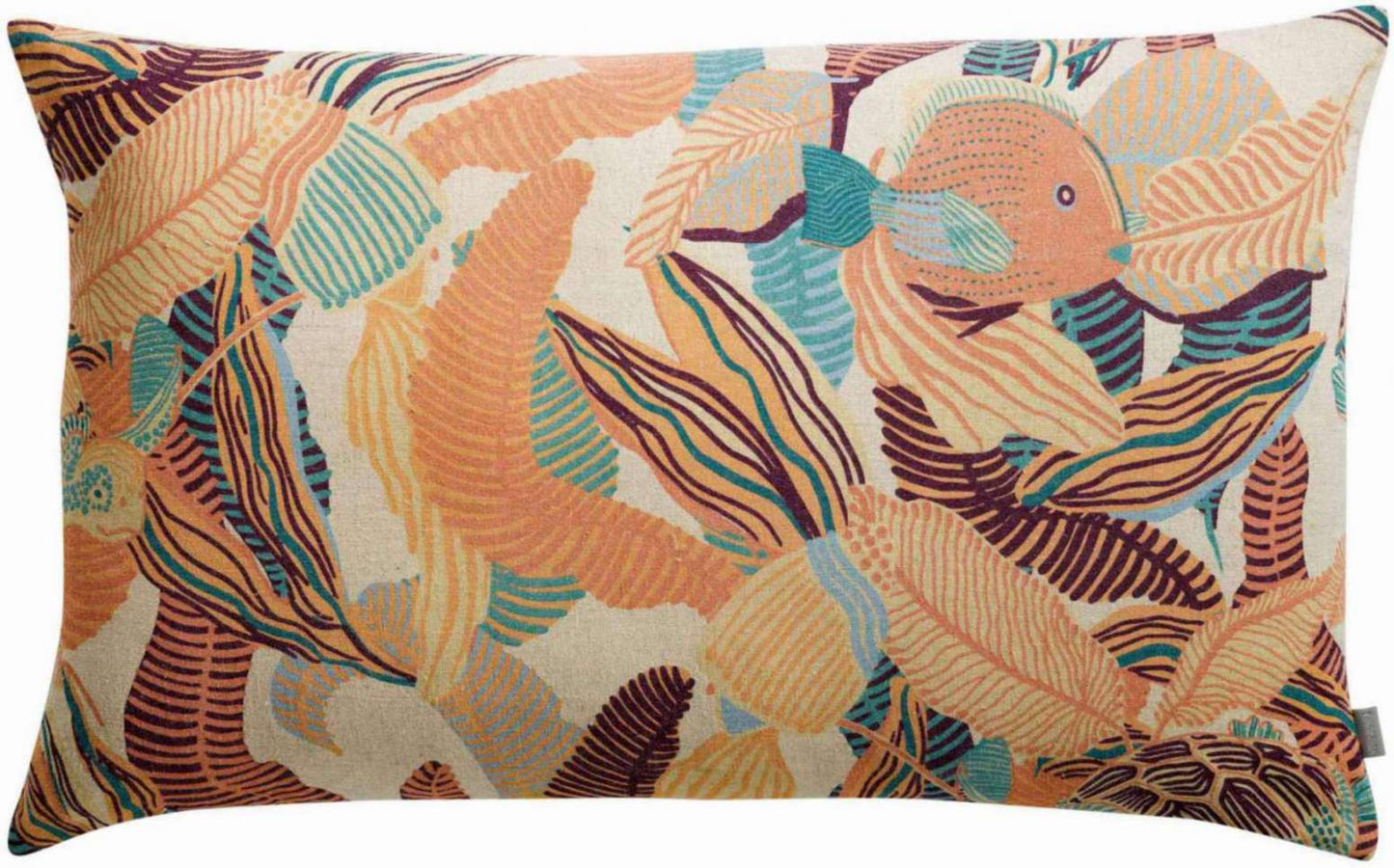 Coussin imprimé Dori Papaye 40 x 65