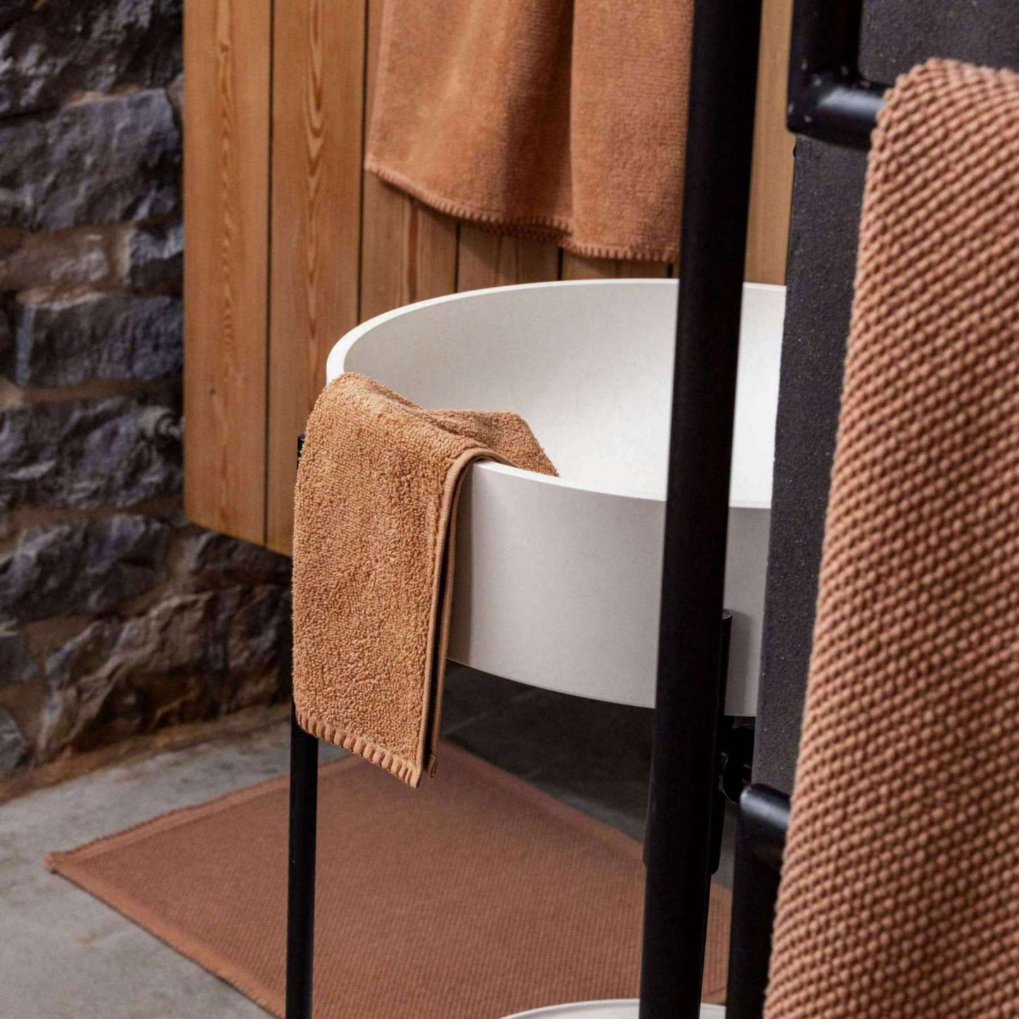 Tapis de bain Etia Cannelle 54 x 110