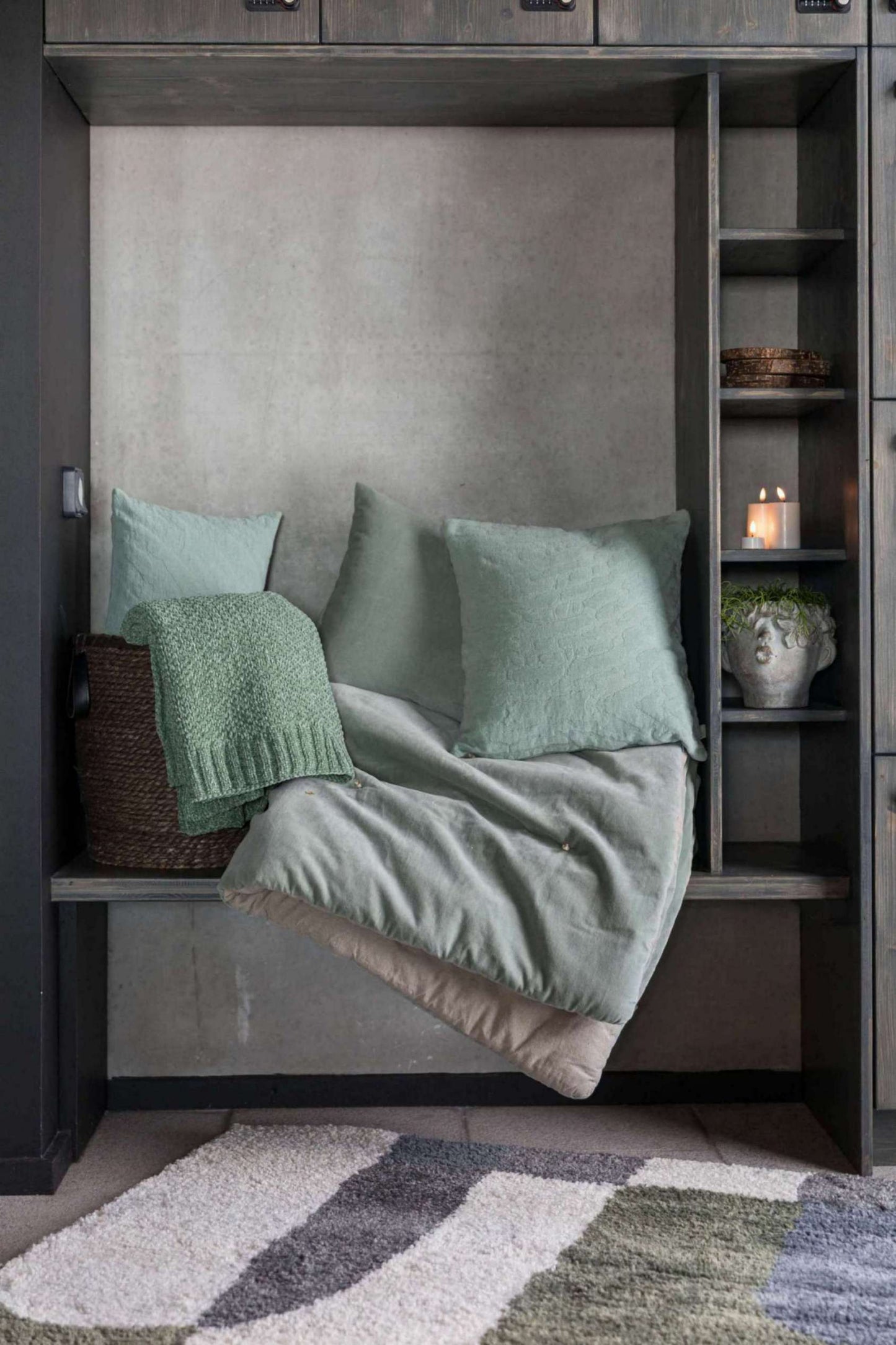 Coussin uni Elise Opaline 30 X 50