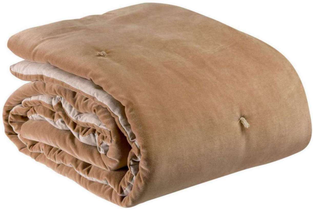 Plaid points noués Elise Camel 140 X 200