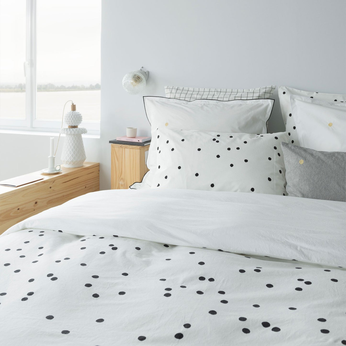 Housse de couette Odette Milk 200 x 140