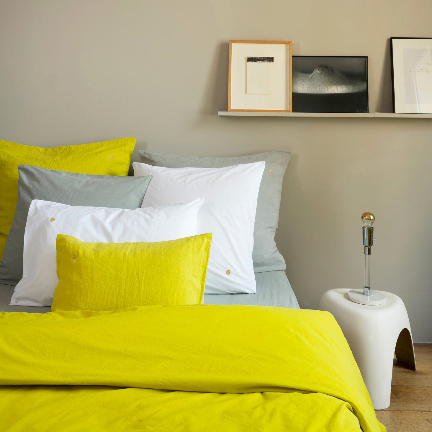 Taie d'oreiller Céleste Absinthe 65 x 65