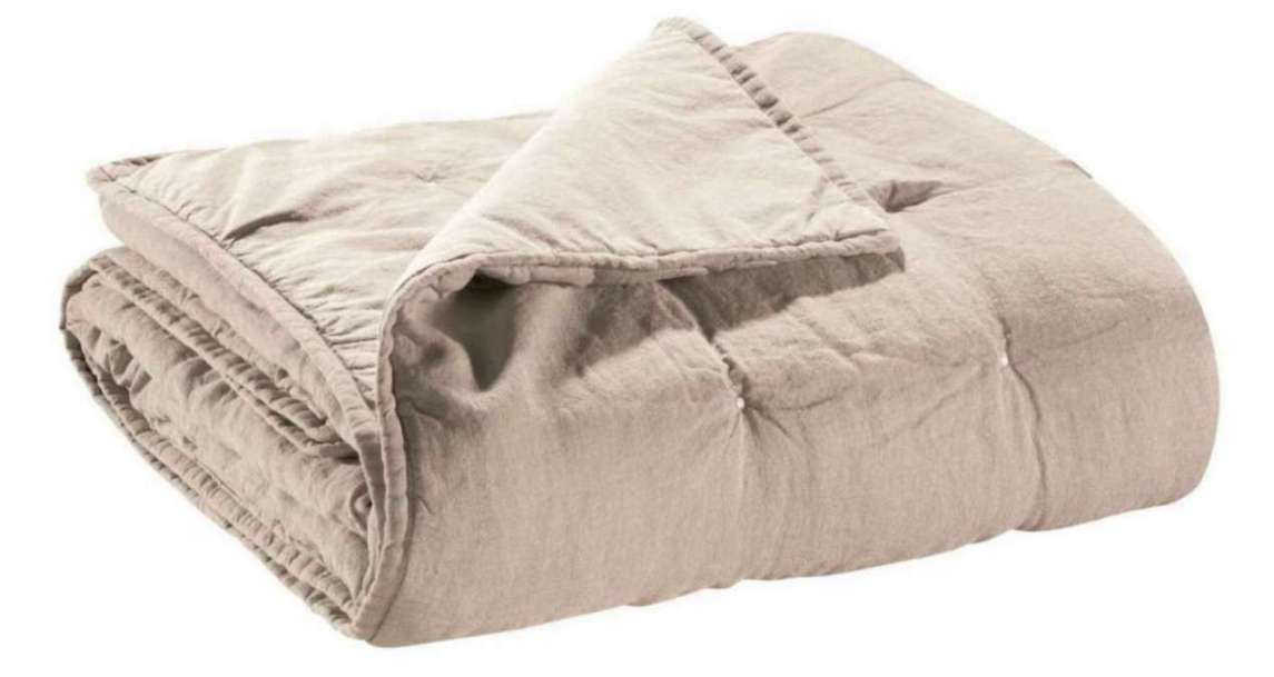 Jeté de lit Zeff Naturel 180 X 260