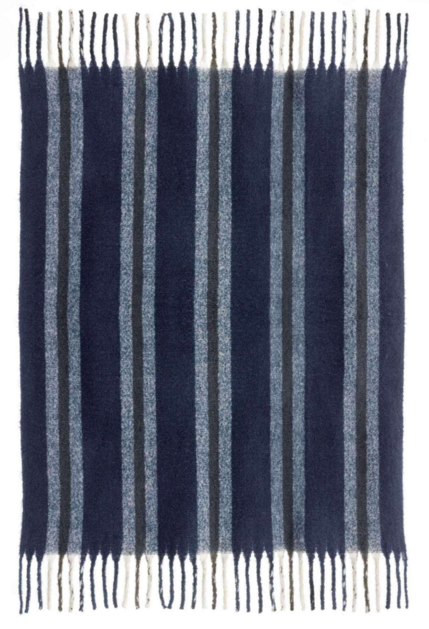 Plaid rayé Isabel Marine 130 x 160