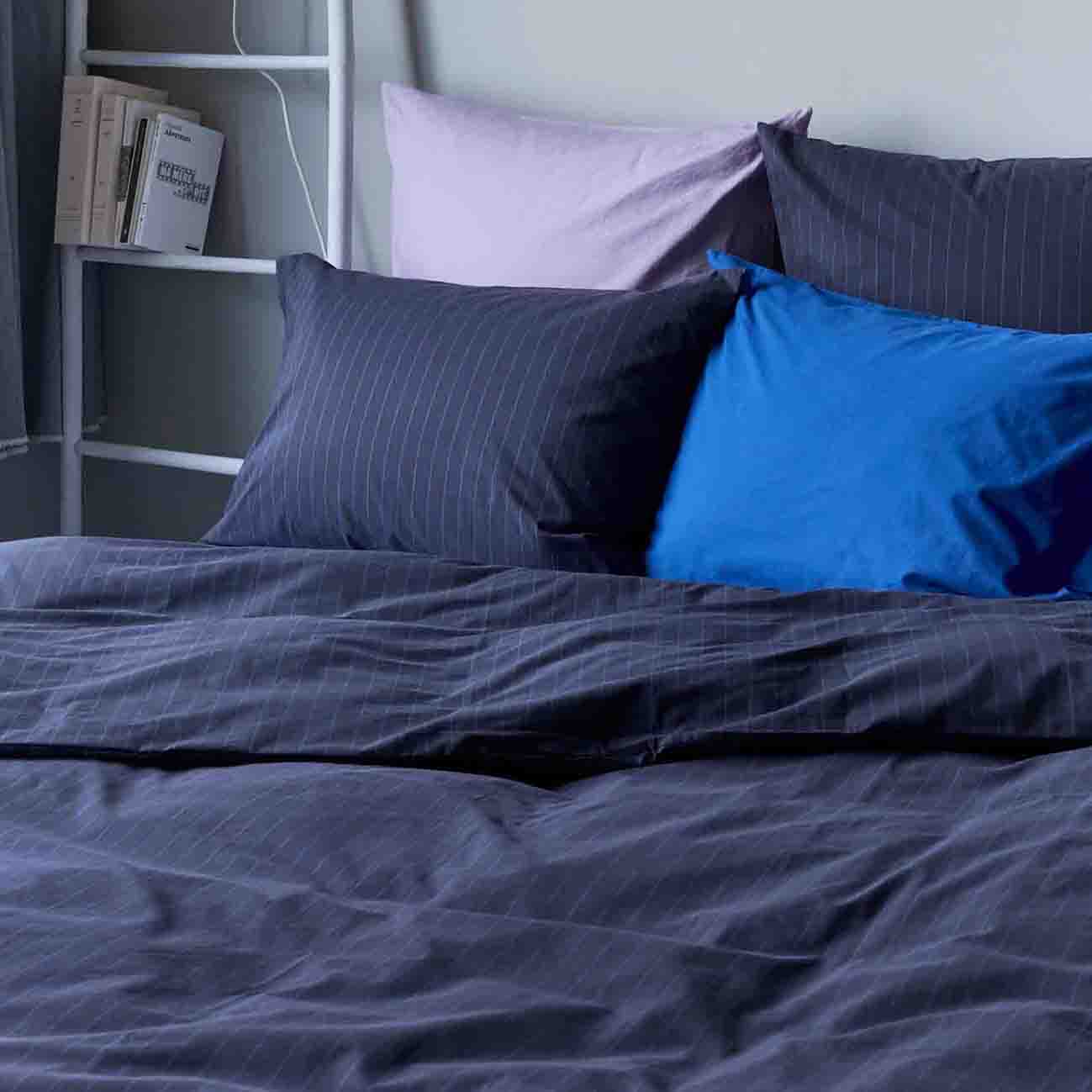 Housse de couette Line Blue 200 x 140