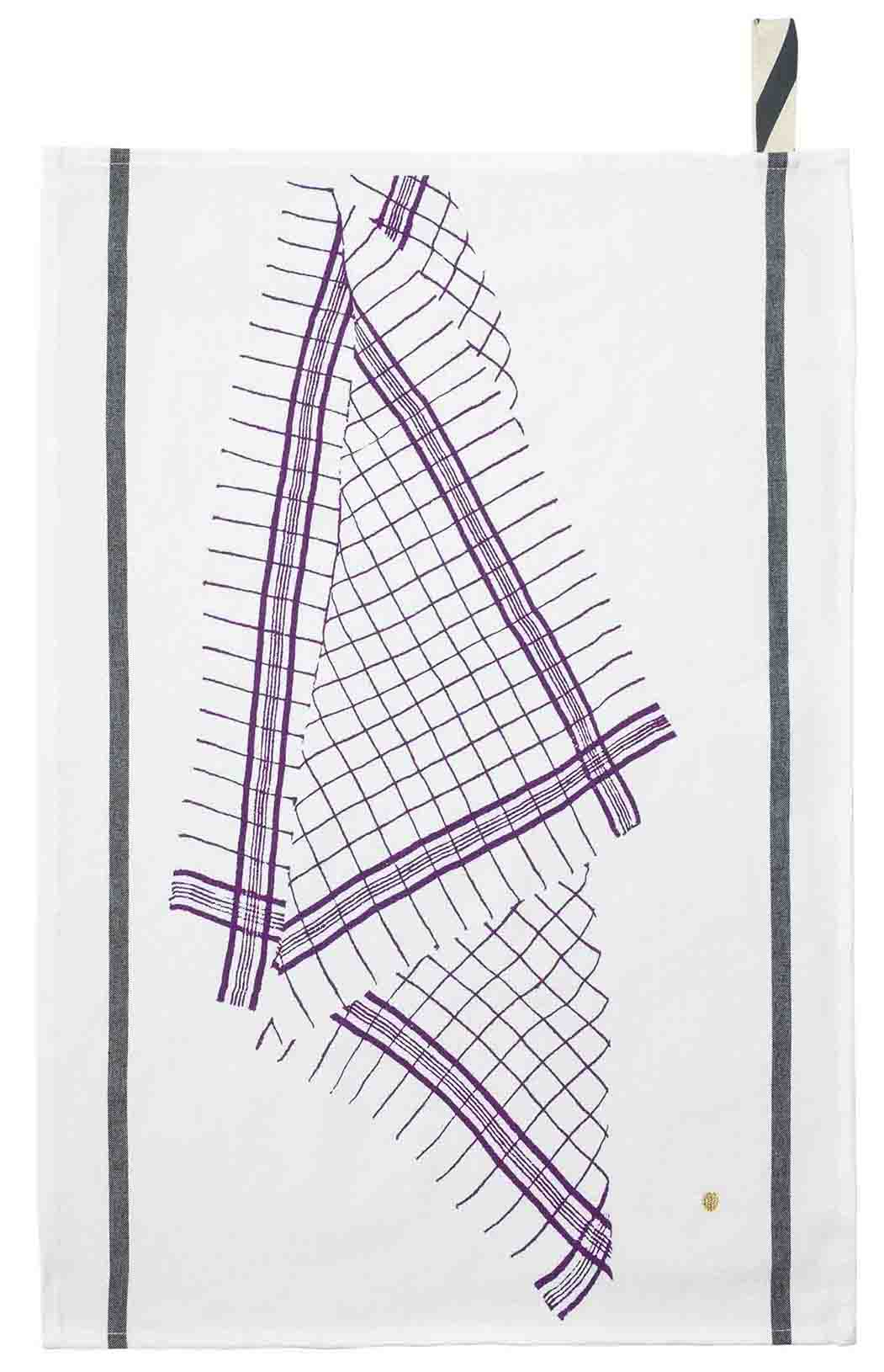 Torchon Tonton Violet 70 x 50