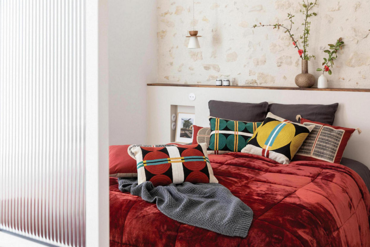 Jeté de lit Betender Géranium 225 X 260