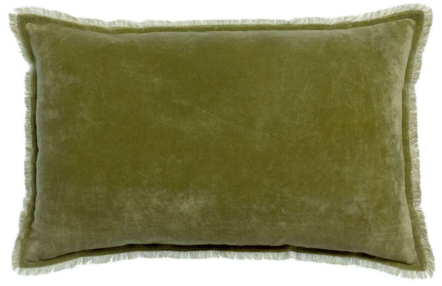 Coussin uni Fara Olive 40 X 65