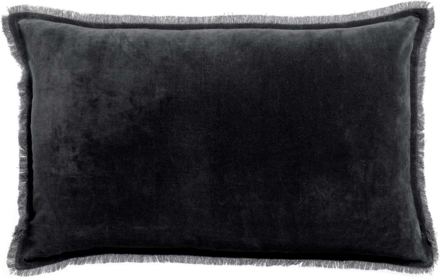 Coussin uni Fara Caviar 40 x 65