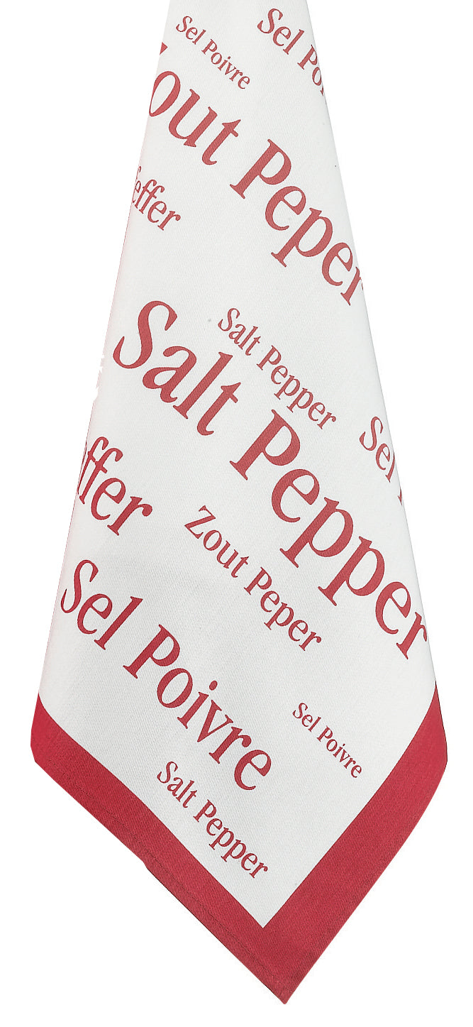 Torchon Sel & Poivre Rouge 50 X 70