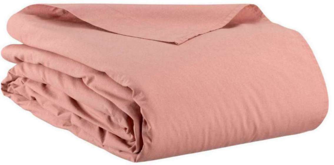 CALITA - drap plat - Rose poudré 240 X 300
