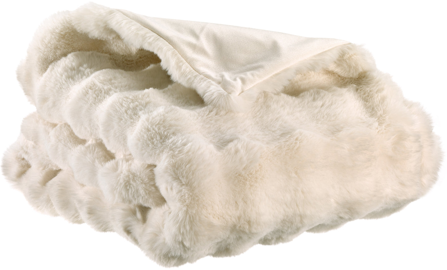 Plaid recyclé Berton Ivoire 130 x 160