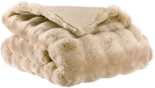 Plaid recyclé Berton Naturel 130 x 160