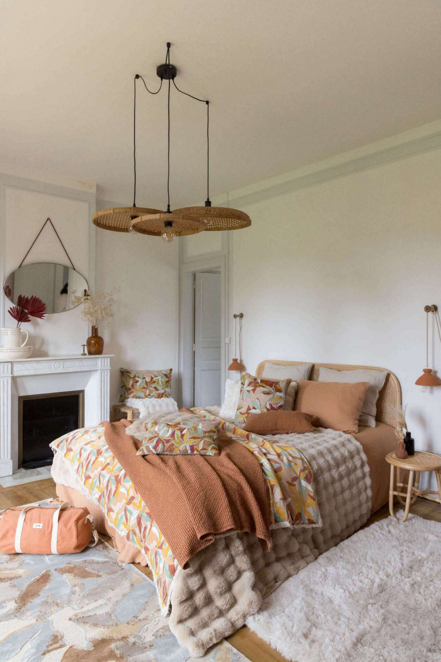 Plaid recyclé Berton Naturel 130 x 160