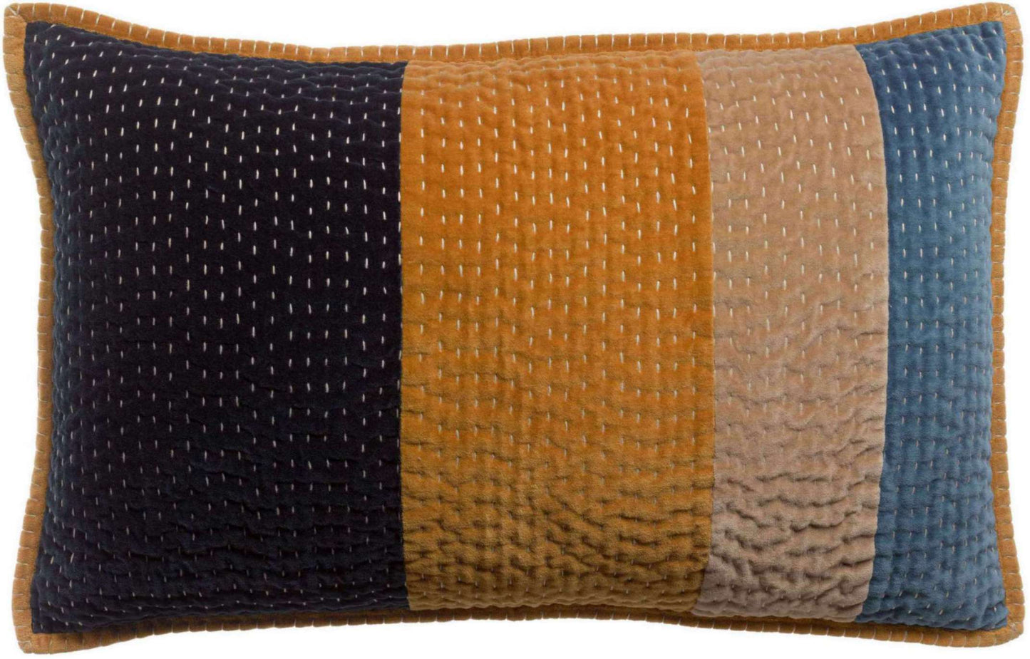 Coussin Elise patchs Cobalt 40 x 65