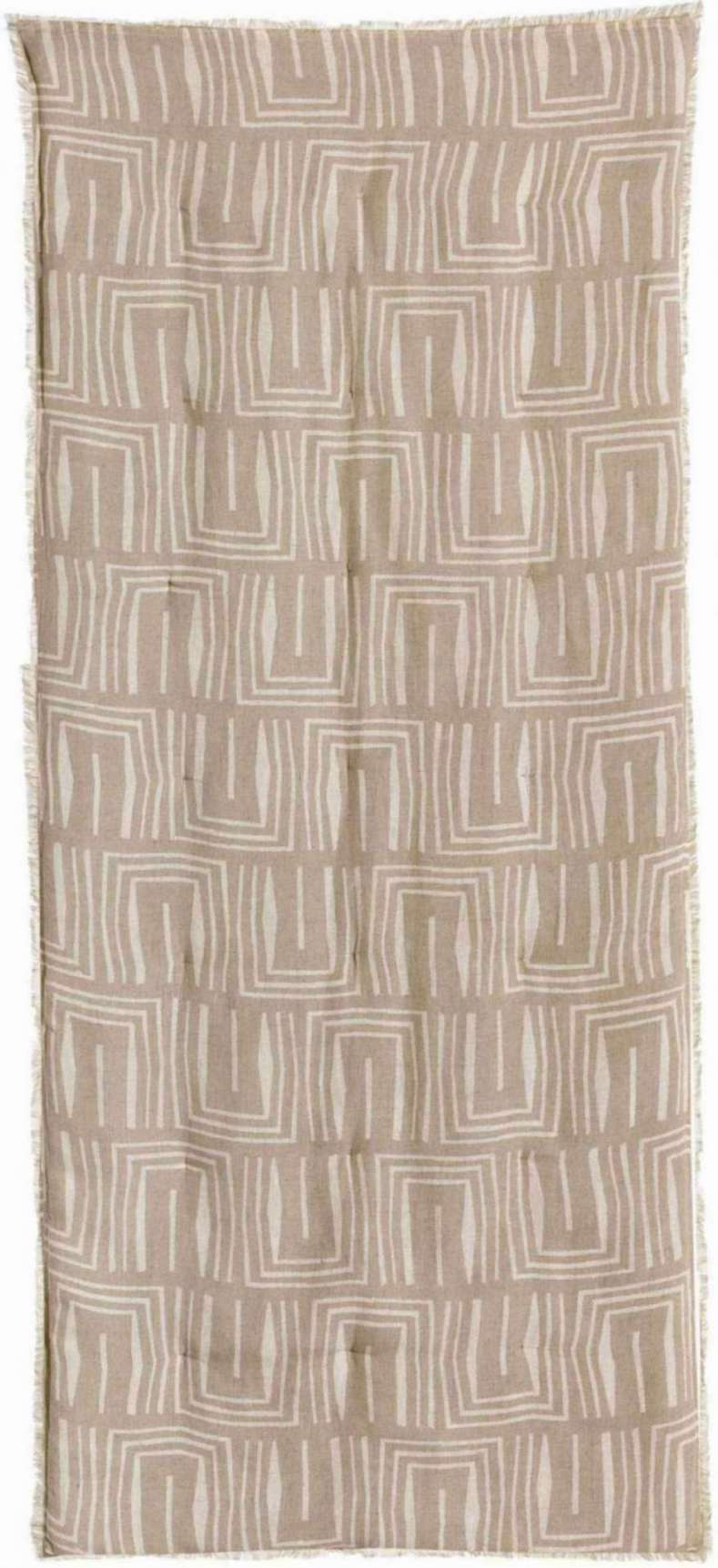 Plaid imprimé Tina Naturel 135 x 200