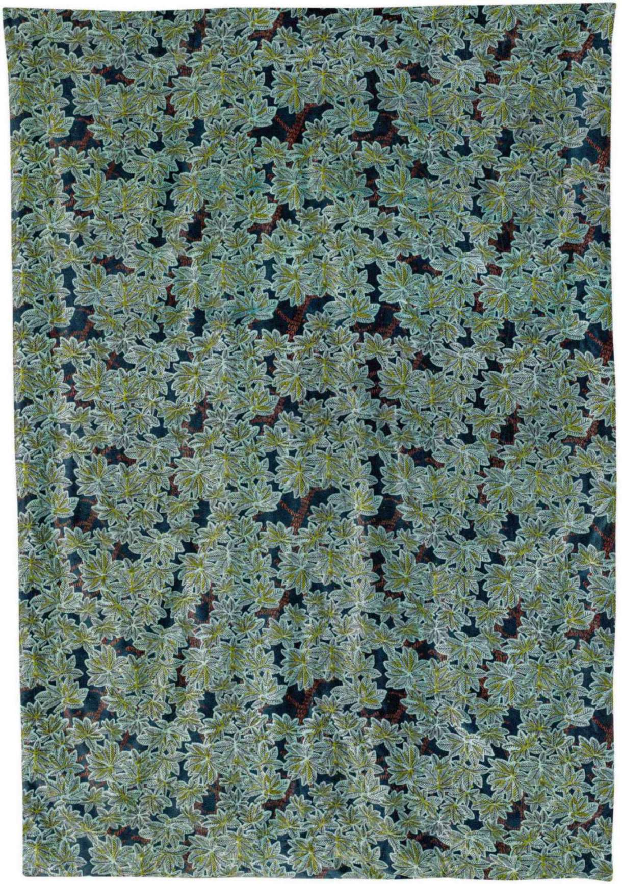 Plaid imprimé Ariane Pétrole 135 x 200