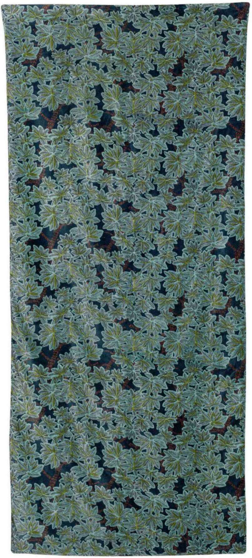 Edredon imprimé Ariane Pétrole 85 x 200