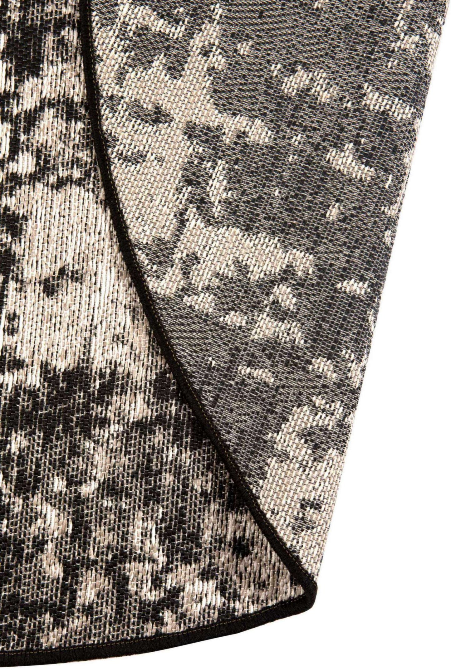 Tapis Catania Noir Diamètre 160 cm