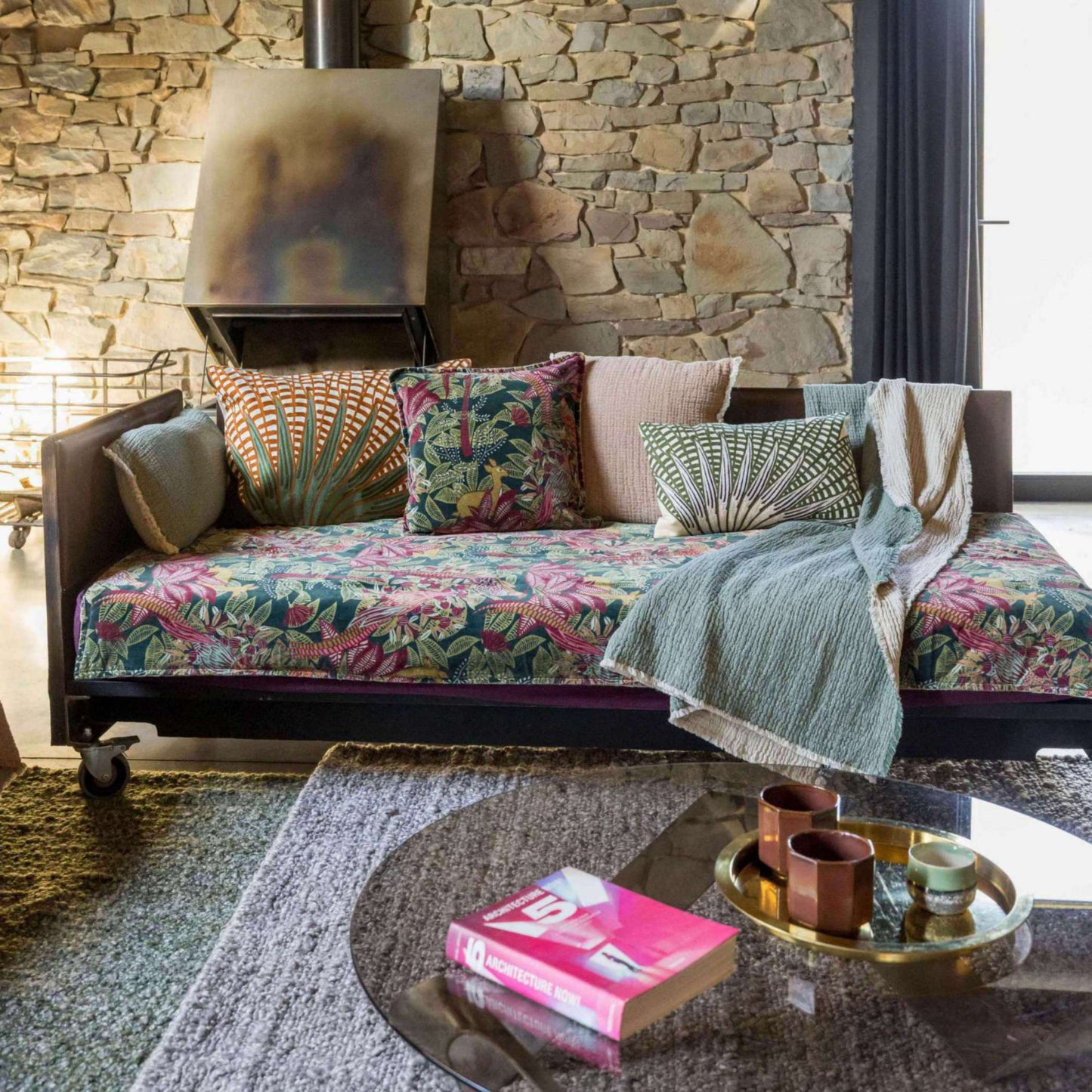 Plaid imprimé Ewan Multico 135 x 200