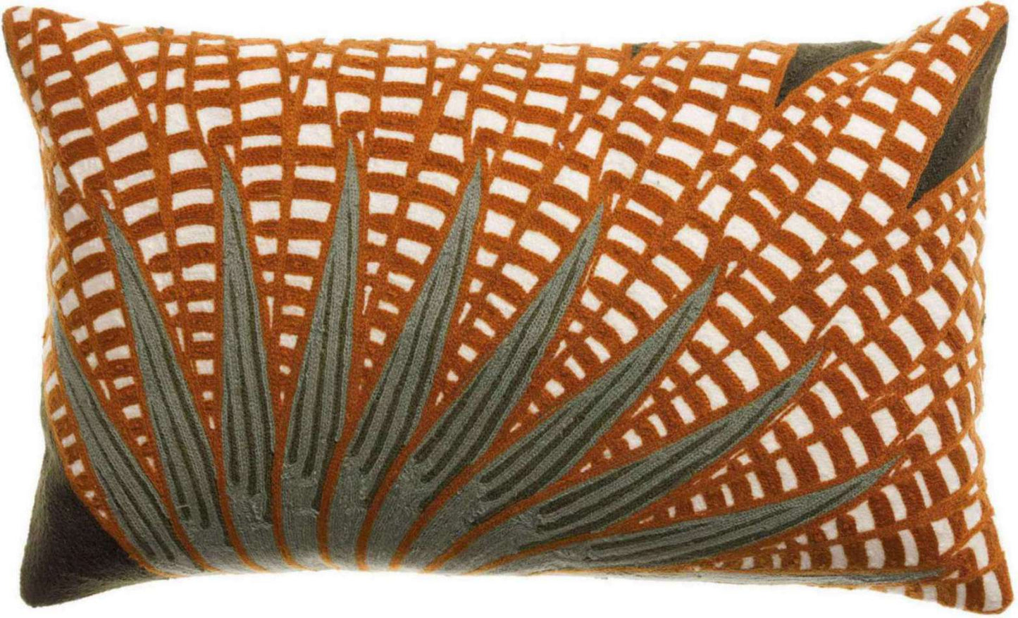 Coussin brodé Ewan Fougère 30 x 50