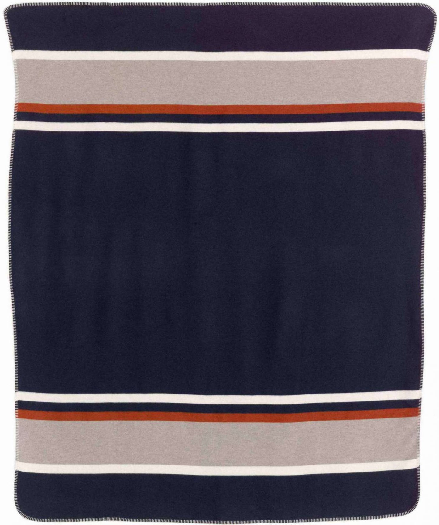 Plaid jacquard recyclé Gioia Marine 140 x 185