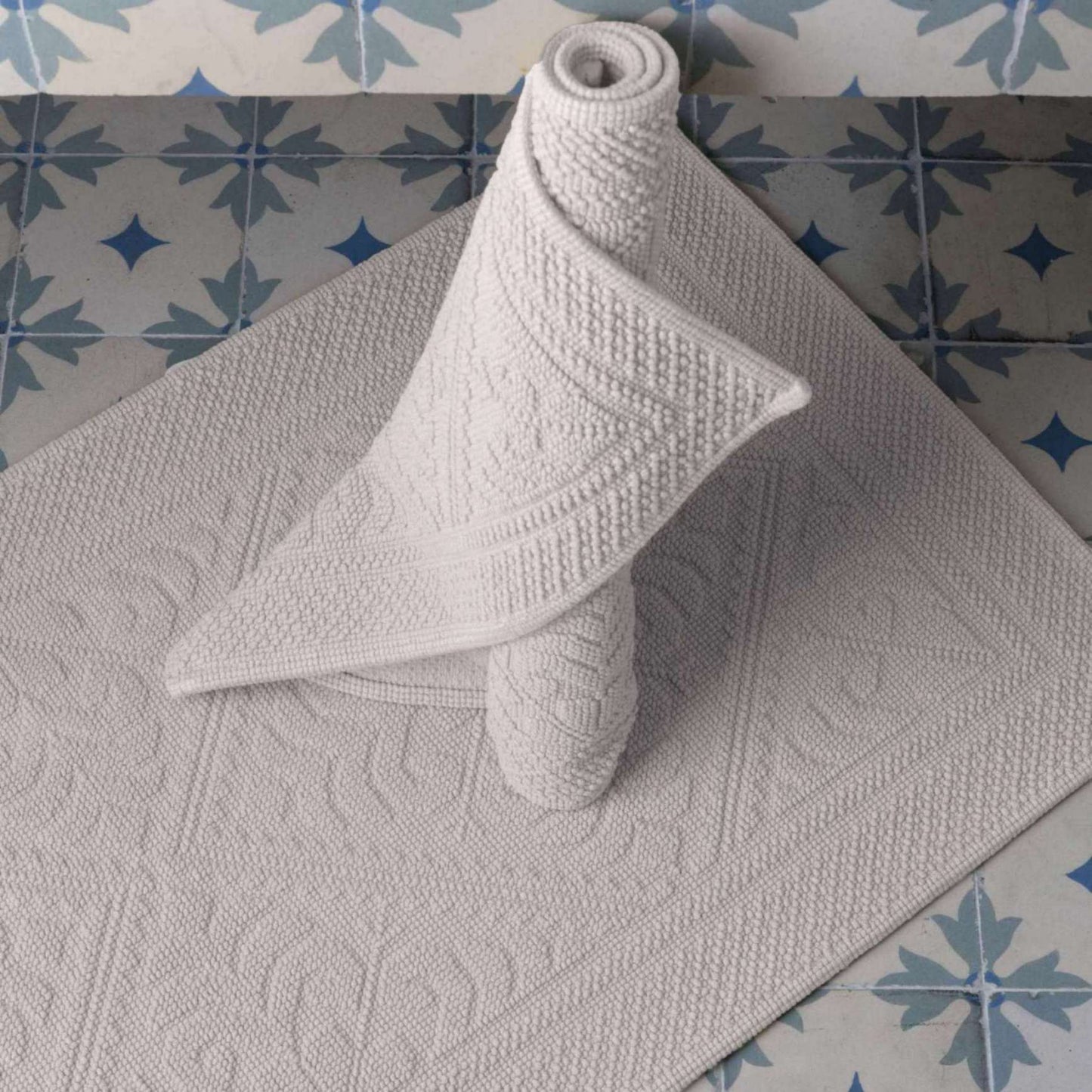 Tapis de bain Enzo Neige 54 X 110