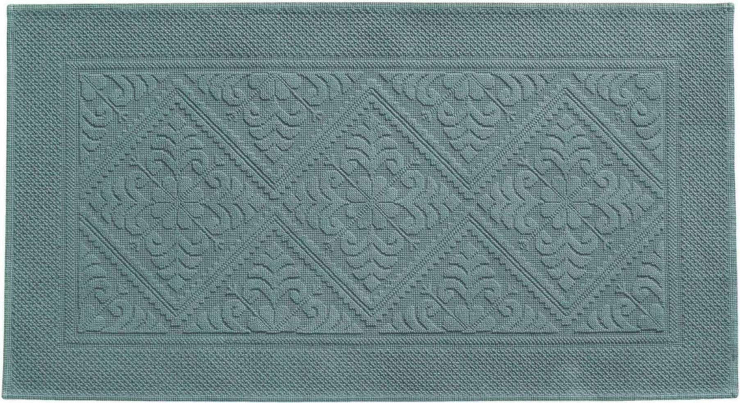 Tapis de bain Enzo Vert de gris 70 x 140