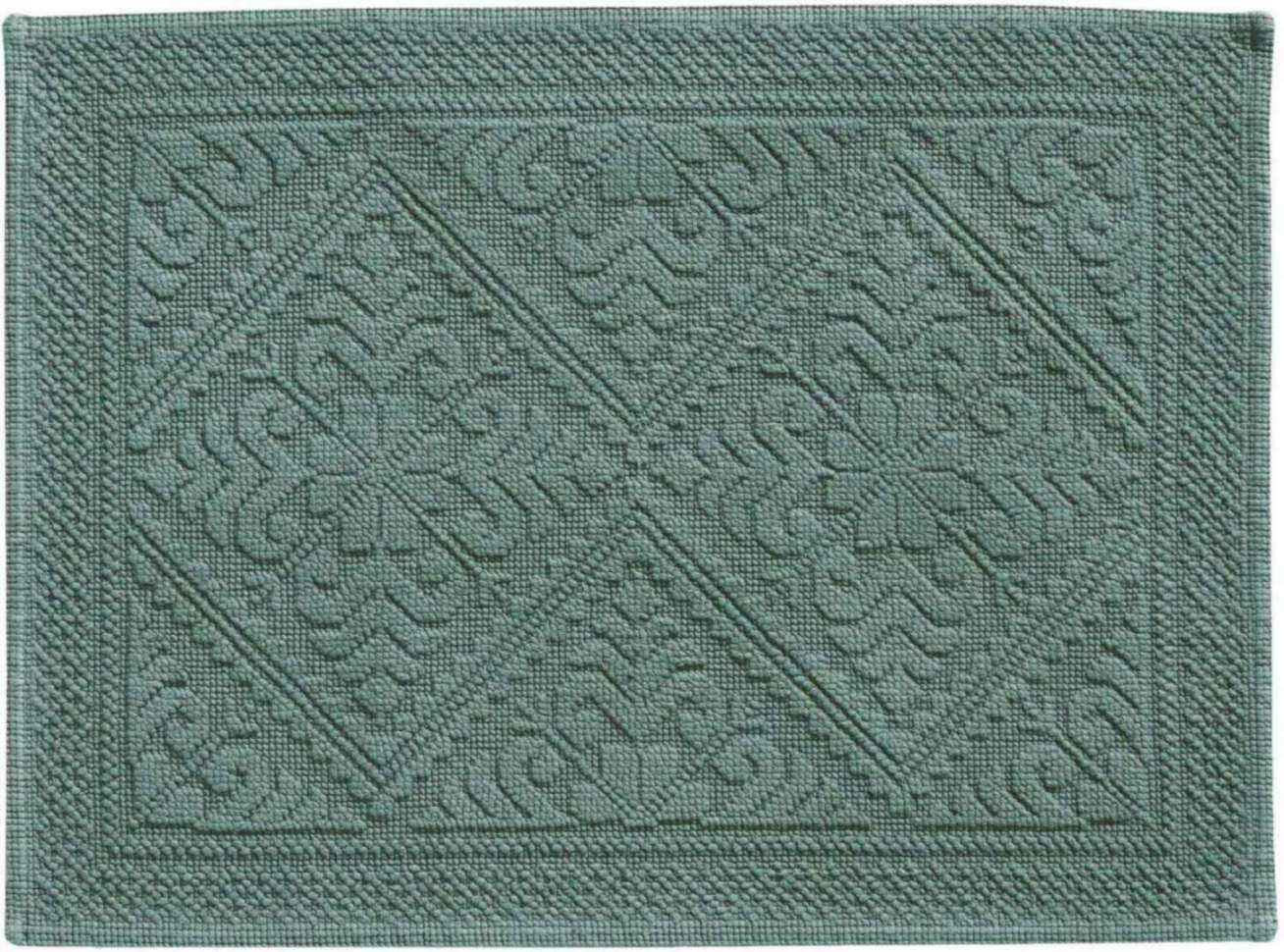 Tapis de bain Enzo Vert de gris 54 X 64