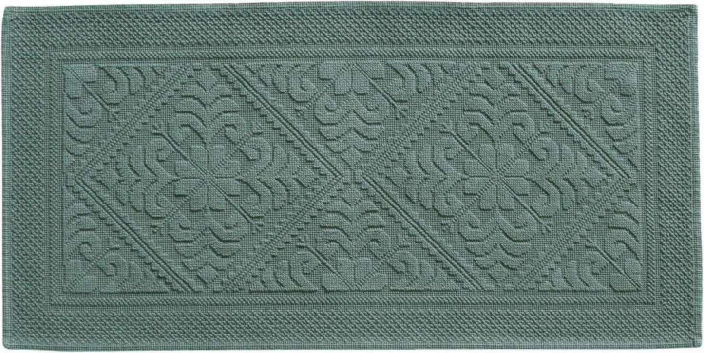 Tapis de bain Enzo Vert de gris 54 X 110