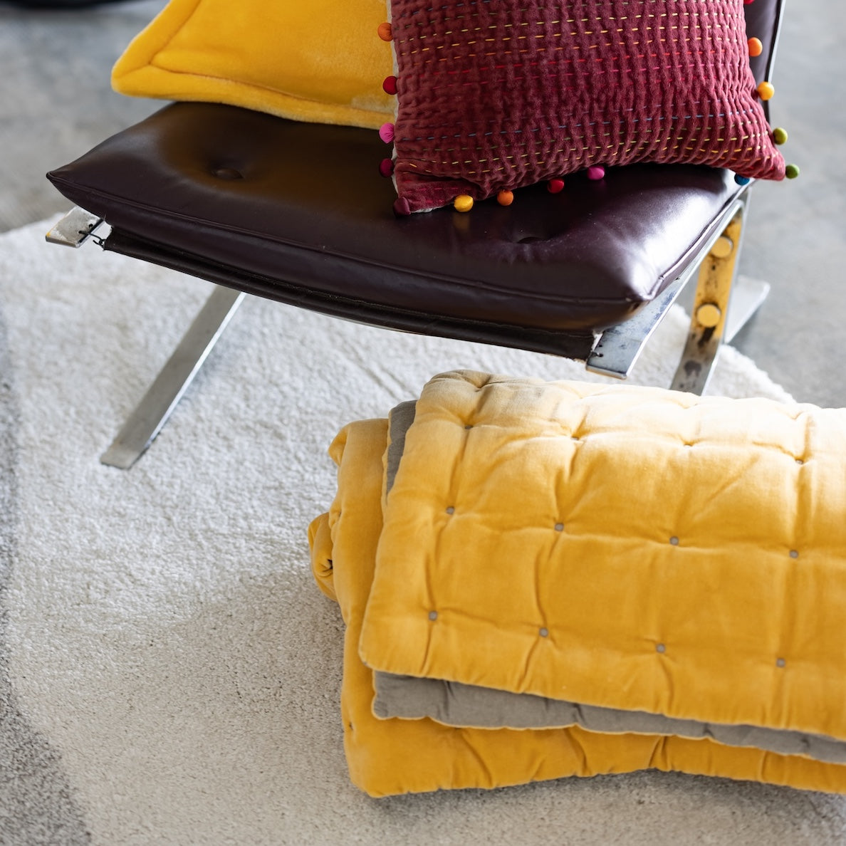 Chemin de lit uni Elise Maïs 90 X 240