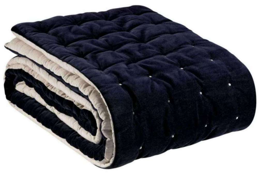 Chemin de lit uni Elise Cobalt 90 X 240