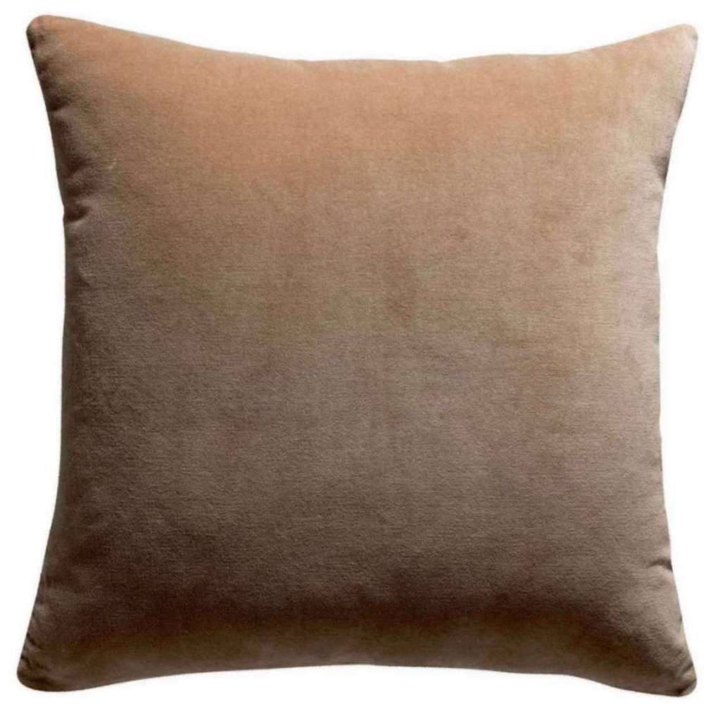 Coussin uni Elise Camel 45 X 45